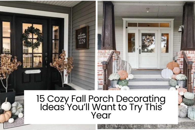 15 Cozy Fall Porch Decorating Ideas You’ll Want to Try This Year